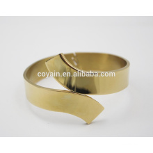 Pulsera de pun ¢ o con estilo brazalete de acero inoxidable de oro